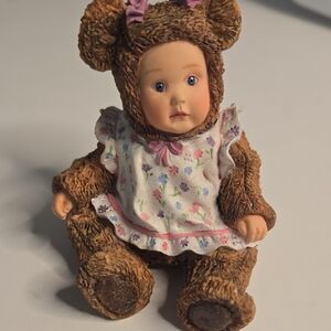 Adorable Brown Bear Plush Doll